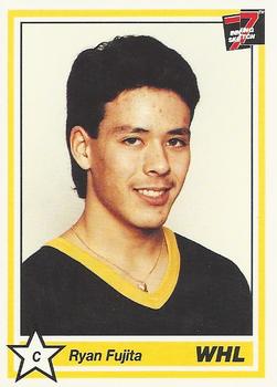 1990-91 7th Inning Sketch WHL #105 Ryan Fujita Front