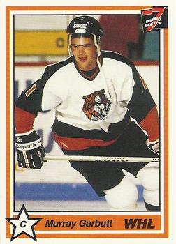1990-91 7th Inning Sketch WHL #25 Murray Garbutt Front