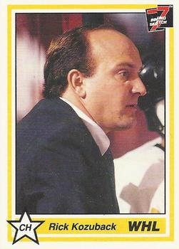 1990-91 7th Inning Sketch WHL #96 Rick Kozuback Front