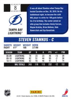 2011-12 Score - Glossy #8 Steven Stamkos Back