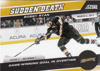 2011-12 Score - Sudden Death #13 Bobby Ryan Front