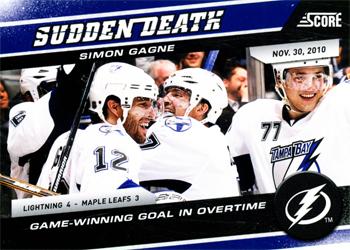 2011-12 Score - Sudden Death #3 Simon Gagne Front