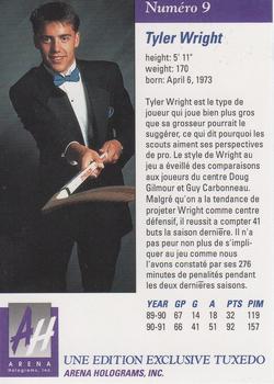1991 Arena Draft Picks French #9 Tyler Wright  Back