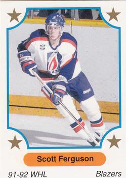 1991-92 7th Inning Sketch WHL #77 Scott Ferguson Front