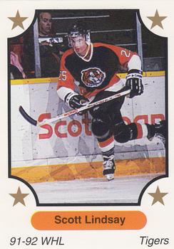 1991-92 7th Inning Sketch WHL #322 Scott Lindsay Front