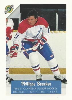 1991 Ultimate Draft #75 Philippe Boucher / Jeff Nelson / Scott Niedermayer Front