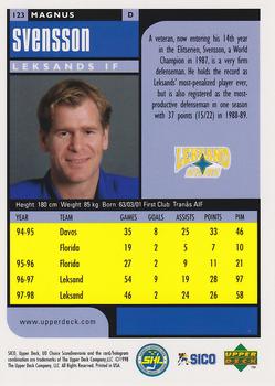 1998-99 UD Choice Swedish #123 Magnus Svensson Back