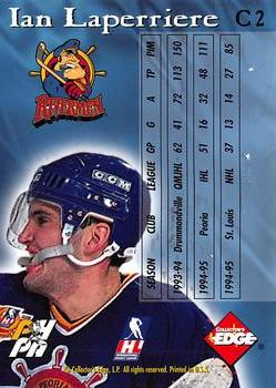 1995-96 Edge Ice #C2 Ian Laperriere Front