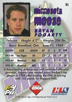 1995-96 Edge Ice #165 Bryan Fogarty Back