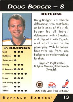 1994 EA Sports NHL '94 #13 Doug Bodger Back
