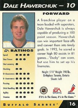 1994 EA Sports NHL '94 #16 Dale Hawerchuk Back