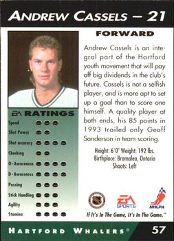 1994 EA Sports NHL '94 #57 Andrew Cassels Back