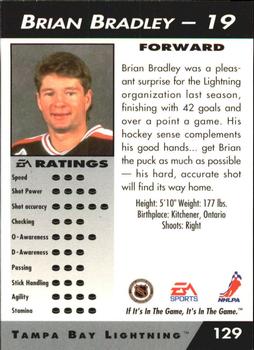 1994 EA Sports NHL '94 #129 Brian Bradley Back
