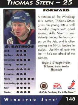 1994 EA Sports NHL '94 #148 Thomas Steen Back