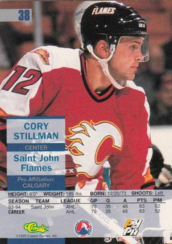 1995 Classic Images #38 Cory Stillman Back