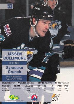 1995 Classic Images - Gold #53 Jassen Cullimore  Back