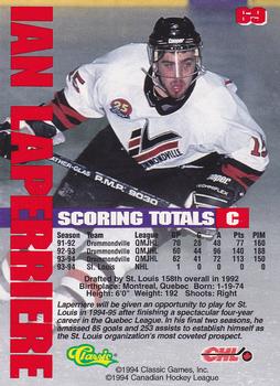 1994-95 Classic - Gold #69 Ian Laperriere  Back
