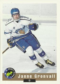 1992 Classic Draft Picks #32 Janne Gronvall Front