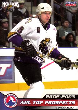 2002-03 Choice AHL Top Prospects #45 Tomas Zizka Front