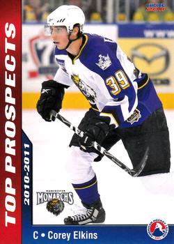 2010-11 Choice AHL Top Prospects #14 Corey Elkins Front