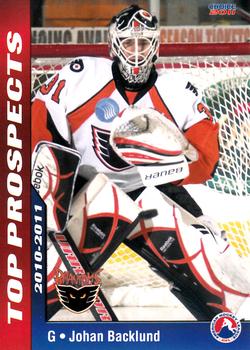 2010-11 Choice AHL Top Prospects #4 Johan Backlund Front