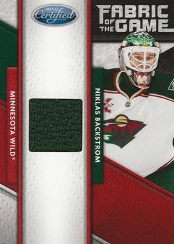 2011-12 Panini Certified - Fabric of the Game #72 Niklas Backstrom Front