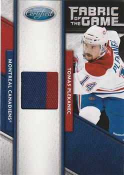 2011-12 Panini Certified - Fabric of the Game #81 Tomas Plekanec Front