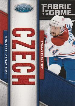 2011-12 Panini Certified - Fabric of the Game National Die Cut #81 Tomas Plekanec Front