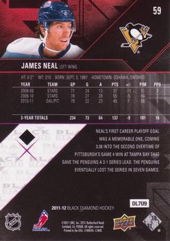 2011-12 Upper Deck Black Diamond #59 James Neal Back