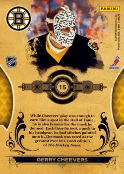 2010-11 Donruss - Ice Kings #15 Gerry Cheevers Back