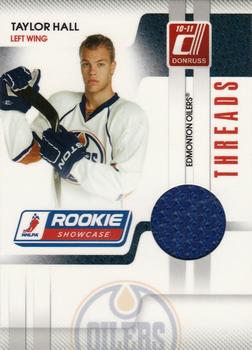 2010-11 Donruss - Rookie Showcase Threads #TH Taylor Hall Front