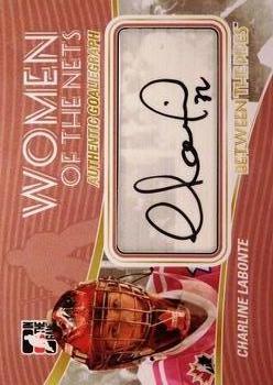 2010-11 In The Game Between The Pipes - Autographs #A-CL Charline Labonte  Front