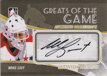 2010-11 In The Game Between The Pipes - Autographs #A-ML Mike Liut Front