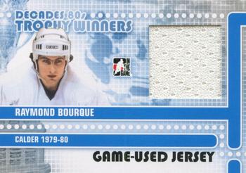 2010-11 In The Game Decades 1980s - Trophy Winners Jerseys Black #TWJ-01 Ray Bourque Front