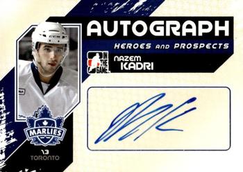 2010-11 In The Game Heroes and Prospects - Autographs #A-NK Nazem Kadri  Front