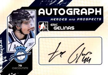 2010-11 In The Game Heroes and Prospects - Autographs #A-EGE Eric Gelinas  Front