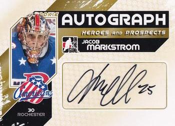 2010-11 In The Game Heroes and Prospects - Autographs #A-JMA Jacob Markstrom Front