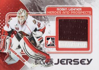 2010-11 In The Game Heroes and Prospects - Game Used Jerseys Silver #M55 Robin Lehner Front