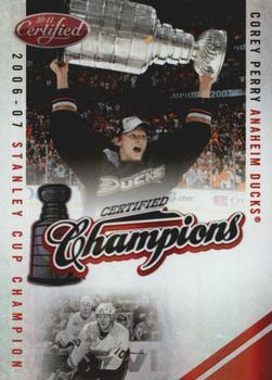 2010-11 Panini Certified - Champions Mirror Red #14 Corey Perry  Front