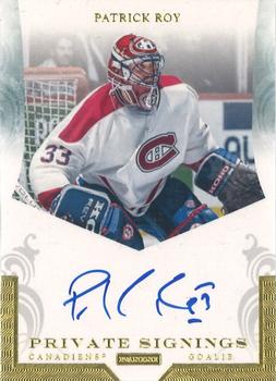 2010-11 Panini Dominion - Private Signings #PR2 Patrick Roy Front