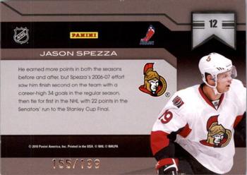 2010-11 Panini Limited - Banner Season #12 Jason Spezza  Back