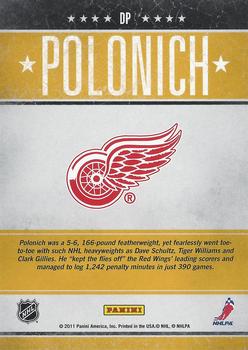 2010-11 Panini Pinnacle - Tough Times #DP Dennis Polonich  Back