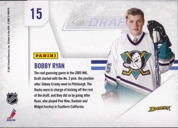 2010-11 Playoff Contenders - Lottery Winners #15 Bobby Ryan  Back