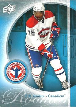 2011 Upper Deck National Hockey Card Day #HCD5 P.K. Subban  Front