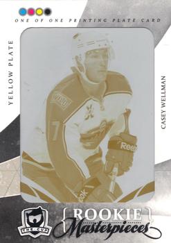 2010-11 Upper Deck The Cup - Printing Plates Ultimate Collection Yellow #ULT-80 Casey Wellman  Front