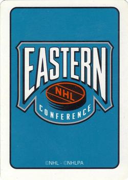 1995-96 Hoyle Eastern Conference Playing Cards #Q♦ Chris Pronger  Back
