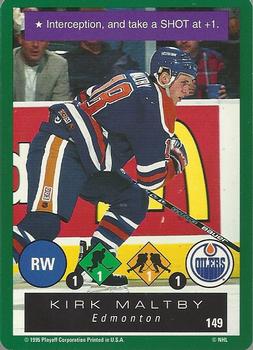 1995-96 Playoff One on One Challenge #149 Kirk Maltby  Front