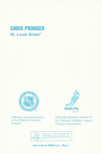1998-99 Panini Photocards #NNO Chris Pronger Back