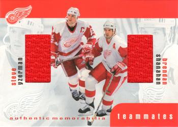 1999-00 Be a Player Memorabilia - Update Teammates Jerseys #TM-40 Steve Yzerman / Brendan Shanahan Front
