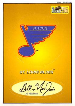 1995-96 Bashan Imperial Super Stickers #100 St. Louis Blues / Al MacInnis Front